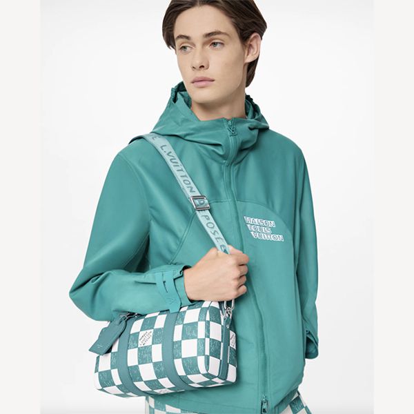 ルイヴィトン ショルダーバッグ 偽物 シティキーポル ダミエ 緑 N50076